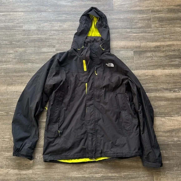 The north face hyvent jacket black large - Picture 1 of 5